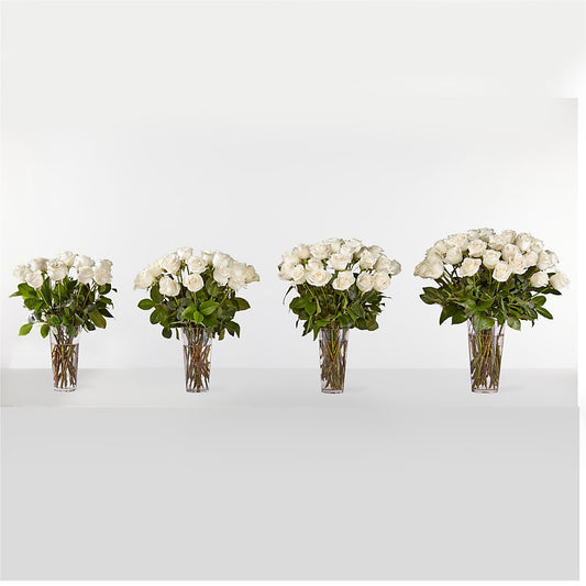 Long Stem White Rose Bouquet – Liberty Flower Farm, Forest VA