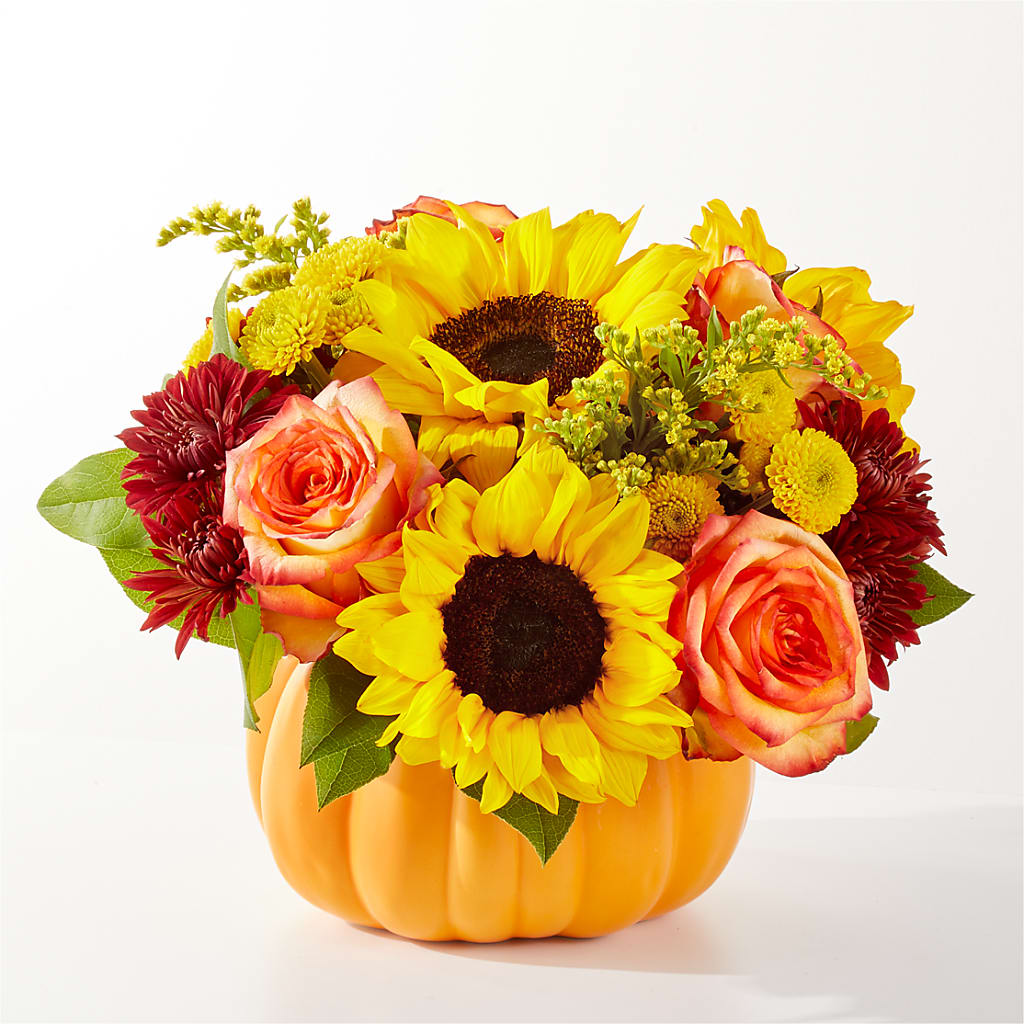 Golden Gourd Pumpkin Bouquet – Liberty Flower Farm, Forest VA