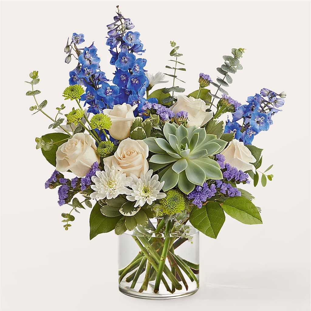 Cerulean Waves Bouquet – Liberty Flower Farm, Forest VA