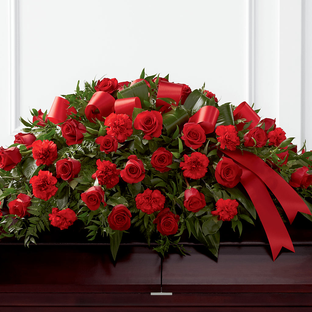 Tribute of Life Casket Spray – Liberty Flower Farm, Forest VA