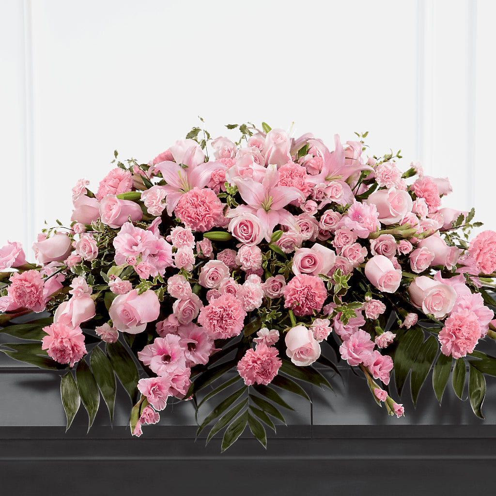 Garden of Comfort Casket Spray (Standard) – Liberty Flower Farm, Forest VA