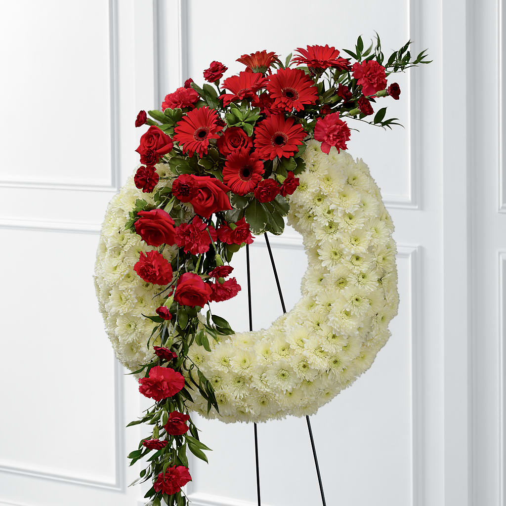Graceful Tribute Wreath – Liberty Flower Farm, Forest VA