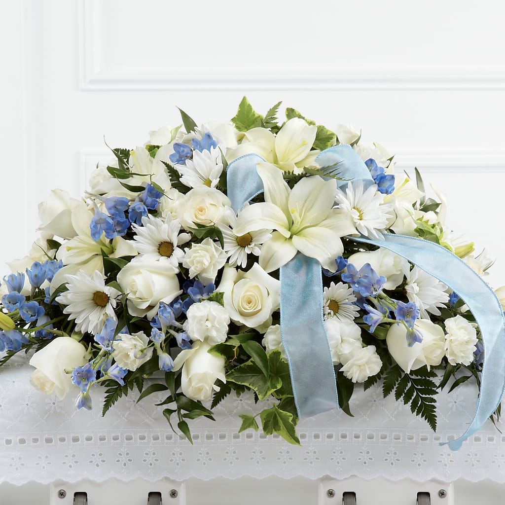 Tender Treasure Casket Spray – Liberty Flower Farm, Forest VA