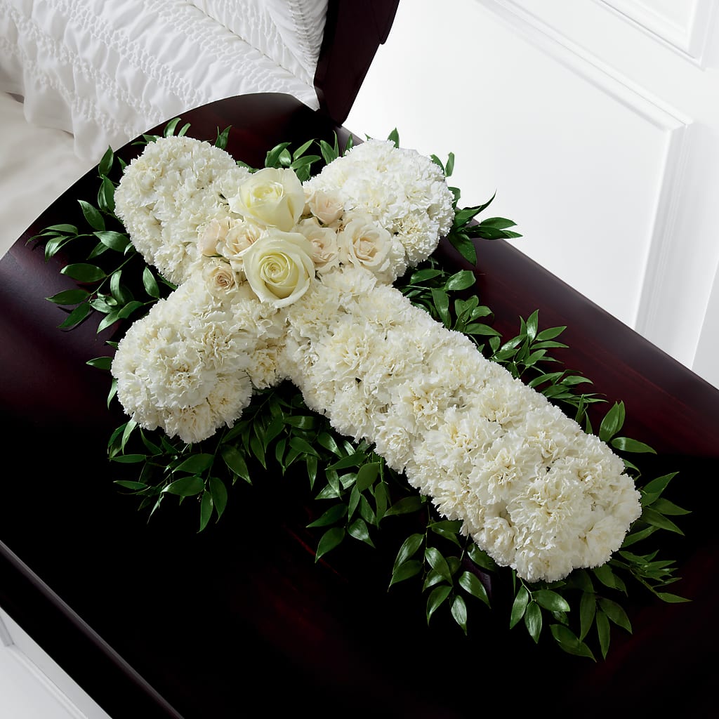 Peaceful Memories Casket Spray (Standard) – Liberty Flower Farm, Forest VA