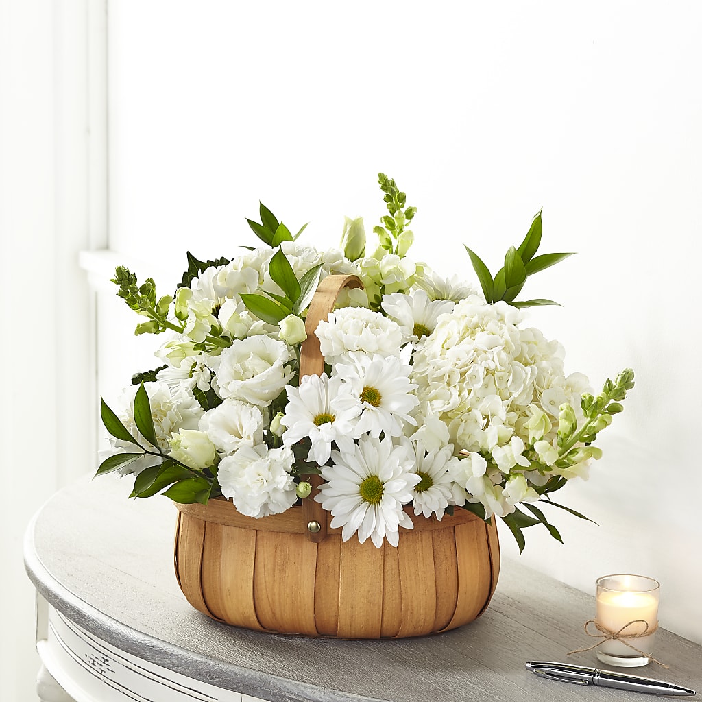 Pure Ivory Basket – Liberty Flower Farm, Forest VA