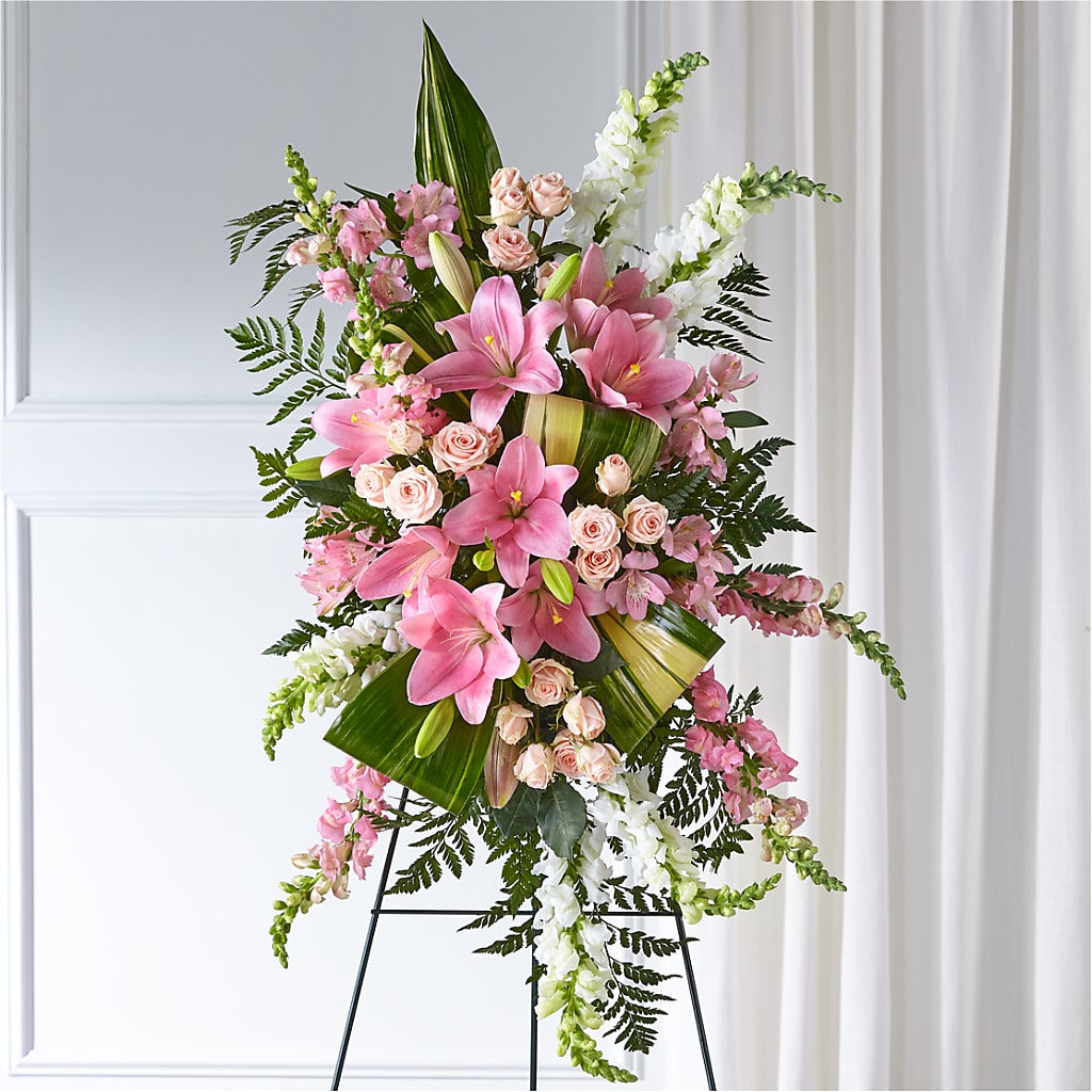 Elegant Embrace Standing Spray – Liberty Flower Farm, Forest VA