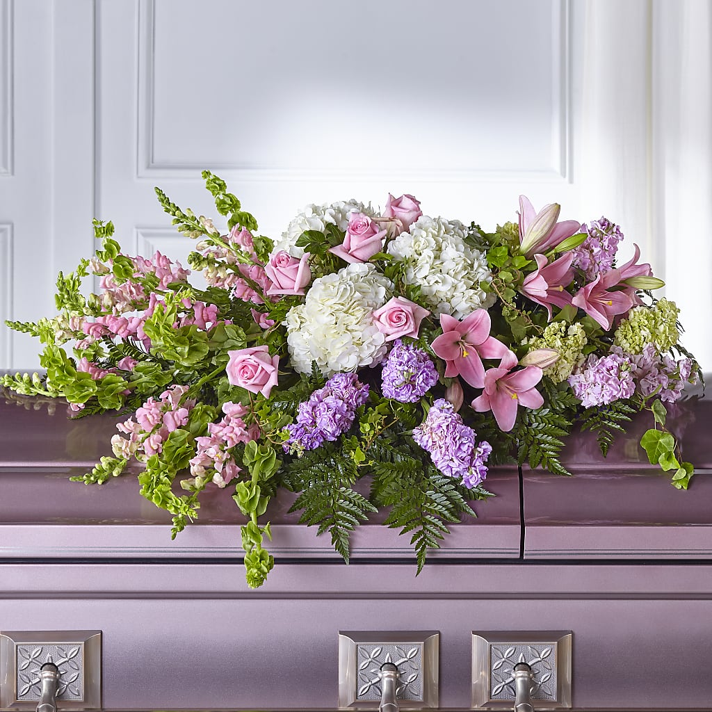 Life's Gratitude Casket Spray – Liberty Flower Farm, Forest VA