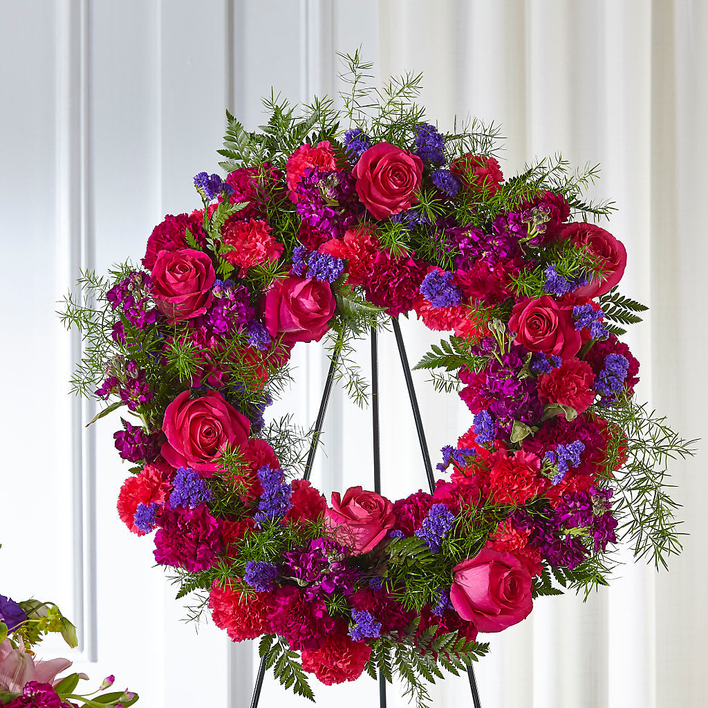Calming Colors Wreath – Liberty Flower Farm, Forest VA