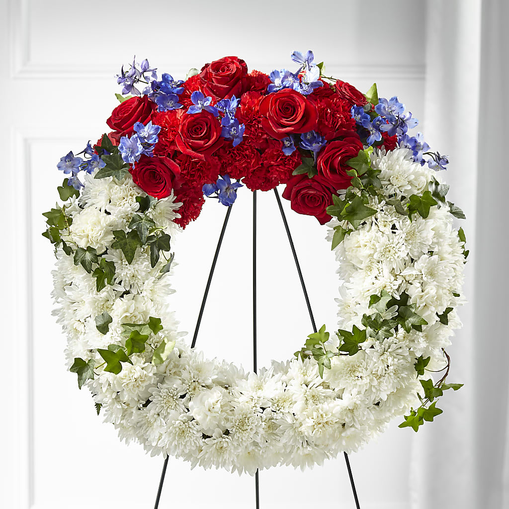 Patriotic Passion Wreath – Liberty Flower Farm, Forest VA