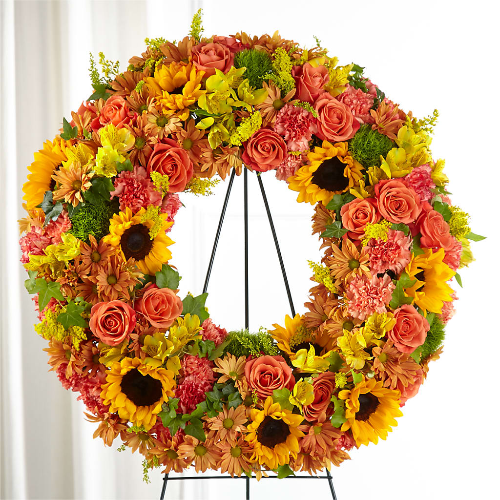 Autumnal Memories Wreath (Standard) – Liberty Flower Farm, Forest VA