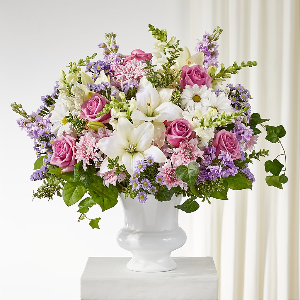 Remarkable Life Urn Arrangement – Liberty Flower Farm, Forest VA