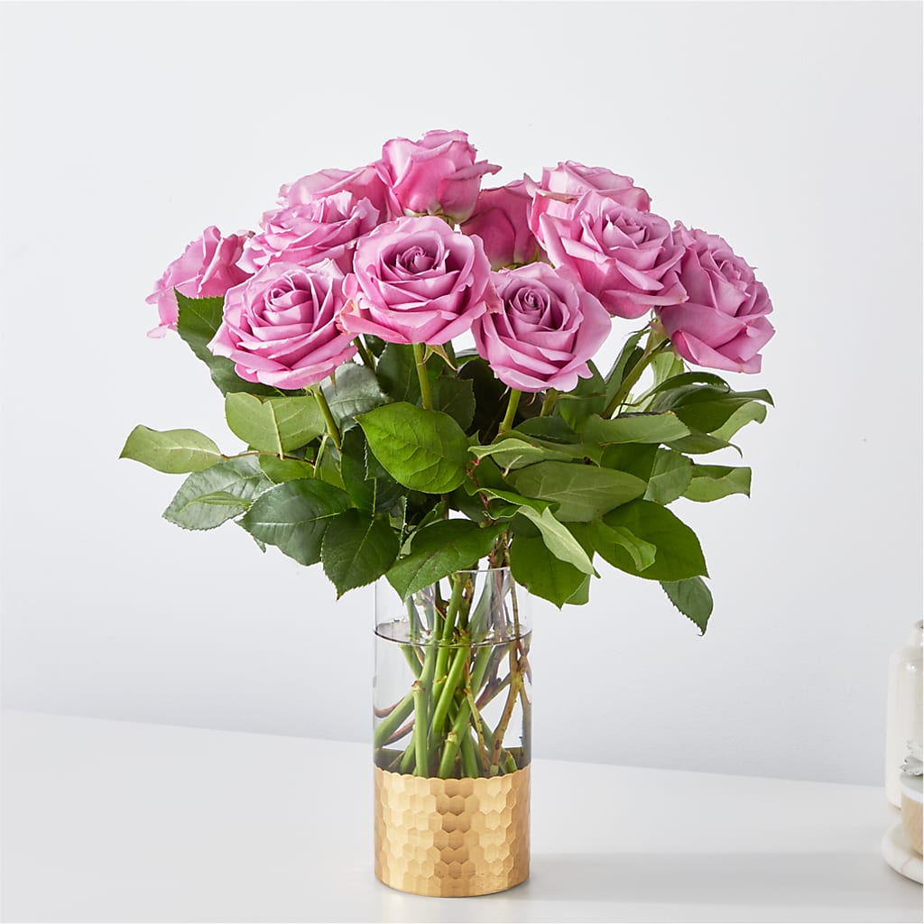 Secret Admirer Lavender Rose Bouquet – Liberty Flower Farm, Forest VA