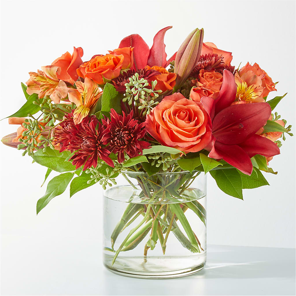 Crimson Leaves Bouquet – Liberty Flower Farm, Forest VA