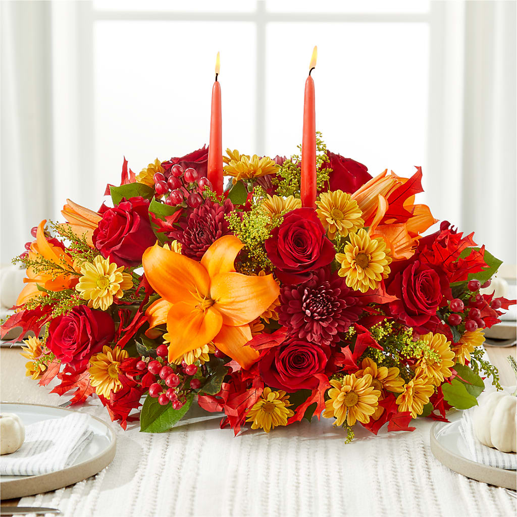 Autumn's Embrace Centerpiece – Liberty Flower Farm, Forest VA