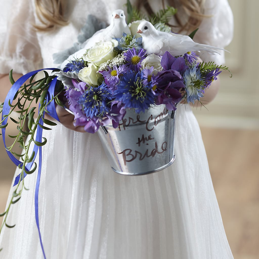 Enchantment Flower Girl Arrangement – Liberty Flower Farm, Forest VA
