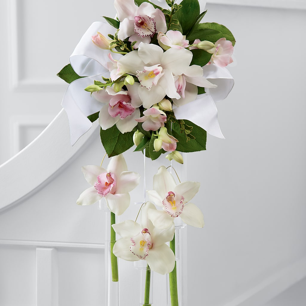 Perfect Entrance Pew Arrangement – Liberty Flower Farm, Forest VA