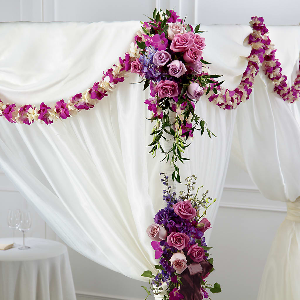 Color & Light Chuppah Decor – Liberty Flower Farm, Forest VA