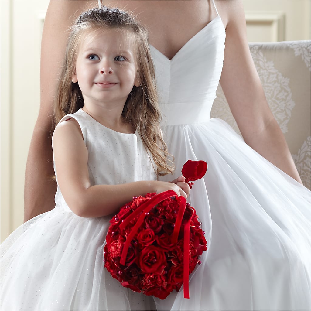 Pure at Heart Flower Girl Arrangement – Liberty Flower Farm, Forest VA