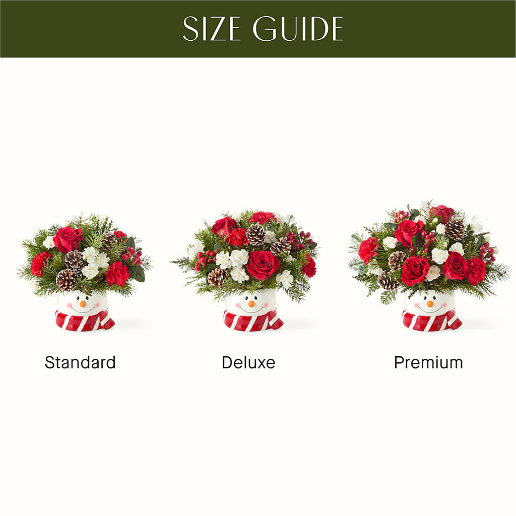 Jolly Snowman Bouquet –  Liberty Flower Farm, Forest VA