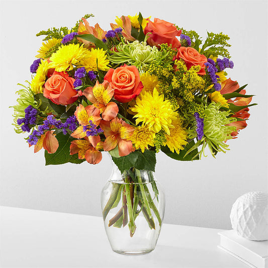 Marmalade Skies Bouquet – LIBERTY FLOWER FARM, Forest VA
