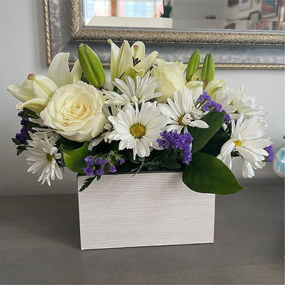 Beyond Blue Box Bouquet –  Liberty Flower Farm, Forest VA