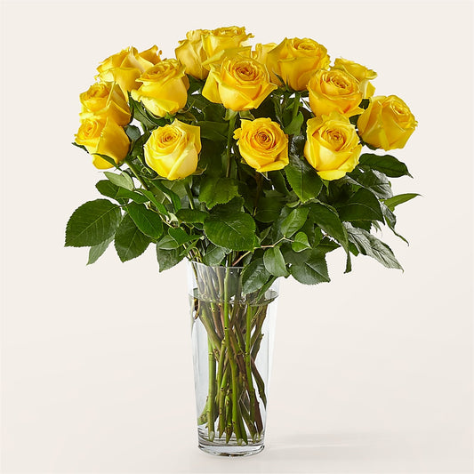 Long Stem Yellow Rose Bouquet –  Liberty Flower Farm, Forest VA