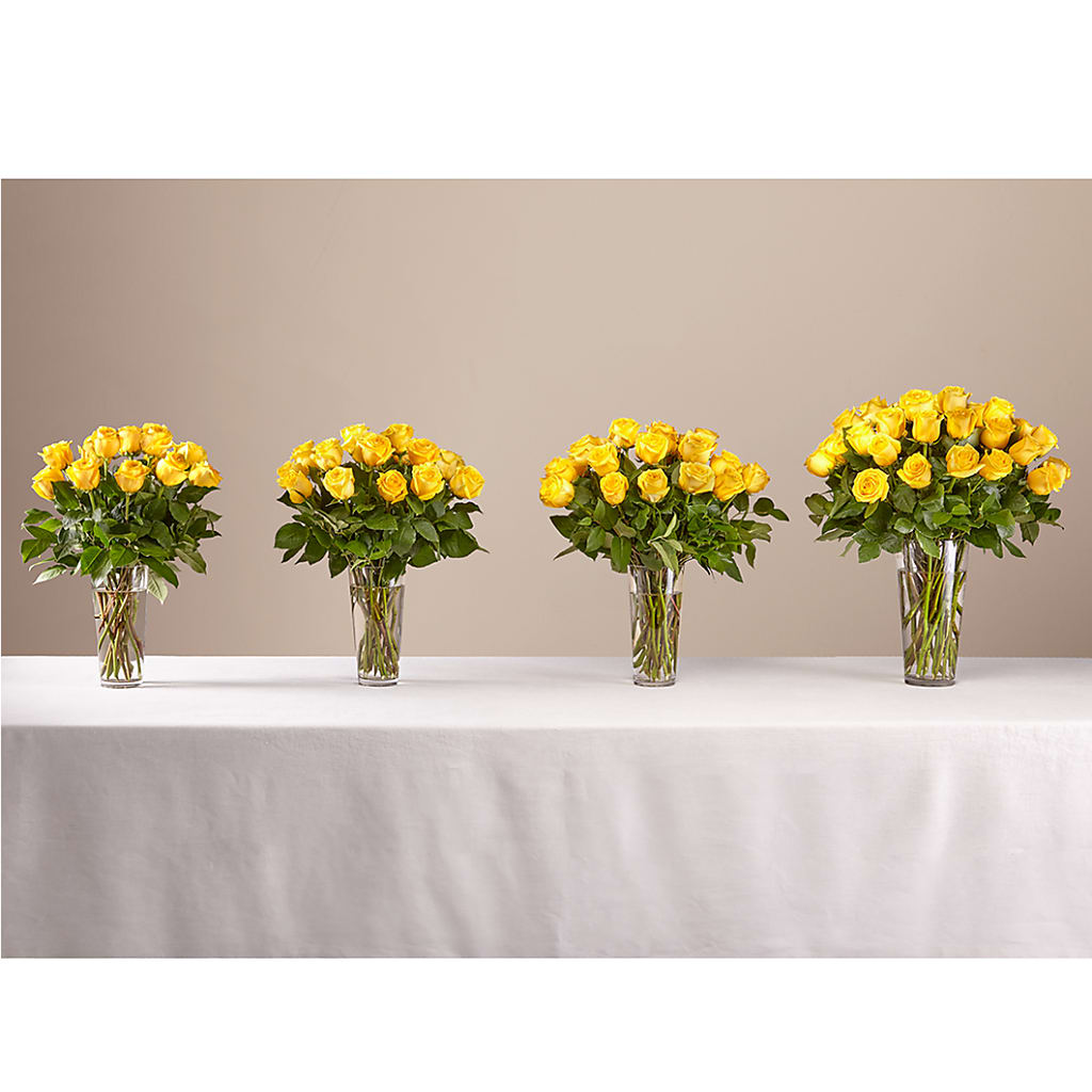 Long Stem Yellow Rose Bouquet –  Liberty Flower Farm, Forest VA