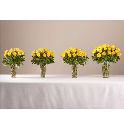 Long Stem Yellow Rose Bouquet –  Liberty Flower Farm, Forest VA