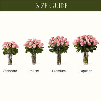 Long Stem Pink Rose Bouquet –  Liberty Flower Farm, Forest VA