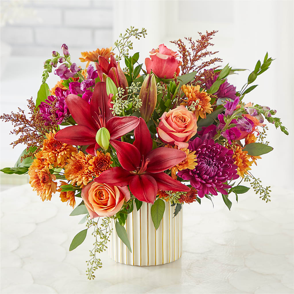 Burgundy Landscape Bouquet –  Liberty Flower Farm, Forest VA