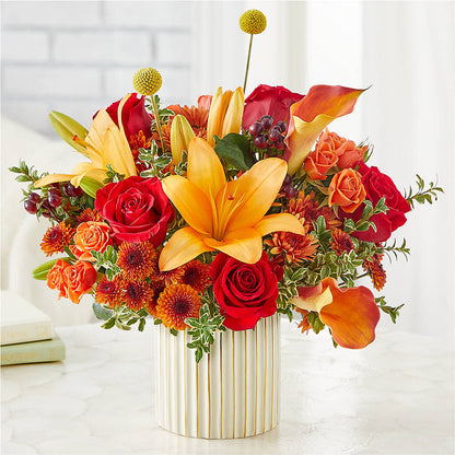 Scarlet Skies Bouquet –  Liberty Flower Farm, Forest VA