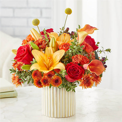 Scarlet Skies Bouquet –  Liberty Flower Farm, Forest VA