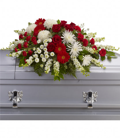 Strength and Wisdom Casket Spray –  Liberty Flower Farm, Forest VA