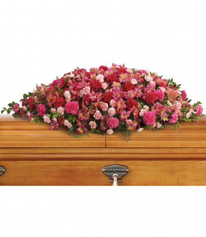 A Life Loved Casket Spray –  Liberty Flower Farm, Forest VA