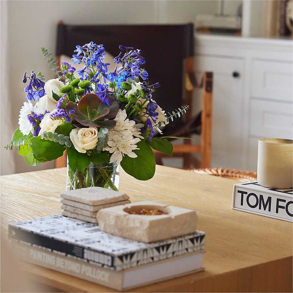 Cerulean Waves Bouquet –  Liberty Flower Farm, Forest VA