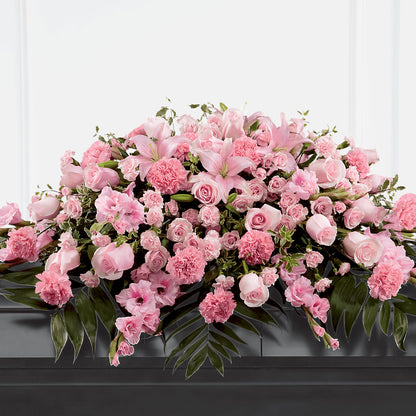 Garden of Comfort Casket Spray (Standard) –  Liberty Flower Farm, Forest VA