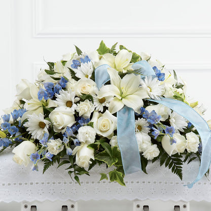Tender Treasure Casket Spray –  Liberty Flower Farm, Forest VA