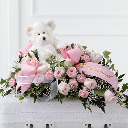 Touch of Sympathy Casket Spray –  Liberty Flower Farm, Forest VA