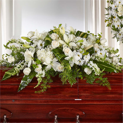 Abundance Casket Spray –  Liberty Flower Farm, Forest VA