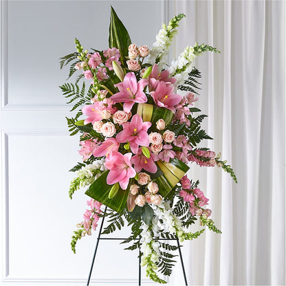 Elegant Embrace Standing Spray –  Liberty Flower Farm, Forest VA