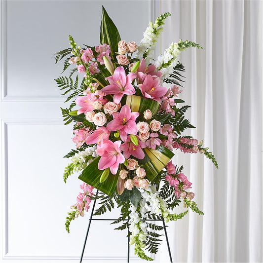 Elegant Embrace Standing Spray –  Liberty Flower Farm, Forest VA