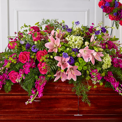 Radiant Tribute Casket Spray –  Liberty Flower Farm, Forest VA