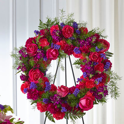 Calming Colors Wreath –  Liberty Flower Farm, Forest VA