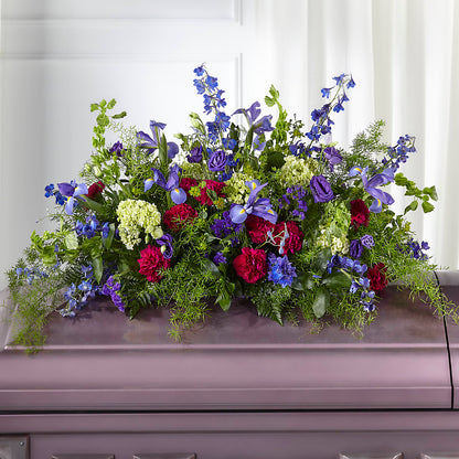 Always Treasured Casket Spray –  Liberty Flower Farm, Forest VA
