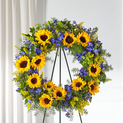 Bright Rays Wreath –  Liberty Flower Farm, Forest VA