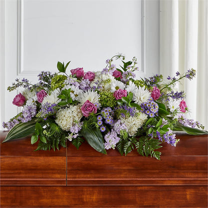 Meadows of Serenity Casket Spray –  Liberty Flower Farm, Forest VA