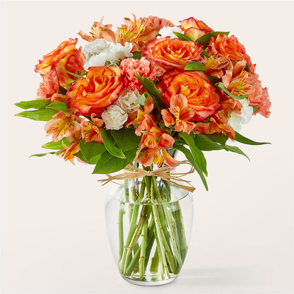 Apricot Glow Bouquet –  Liberty Flower Farm, Forest VA