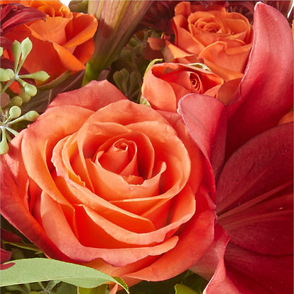 Crimson Leaves Bouquet –  Liberty Flower Farm, Forest VA