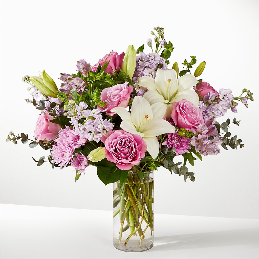 lavender fields mixed flower bouquet with vase Daydreamer Bouquet