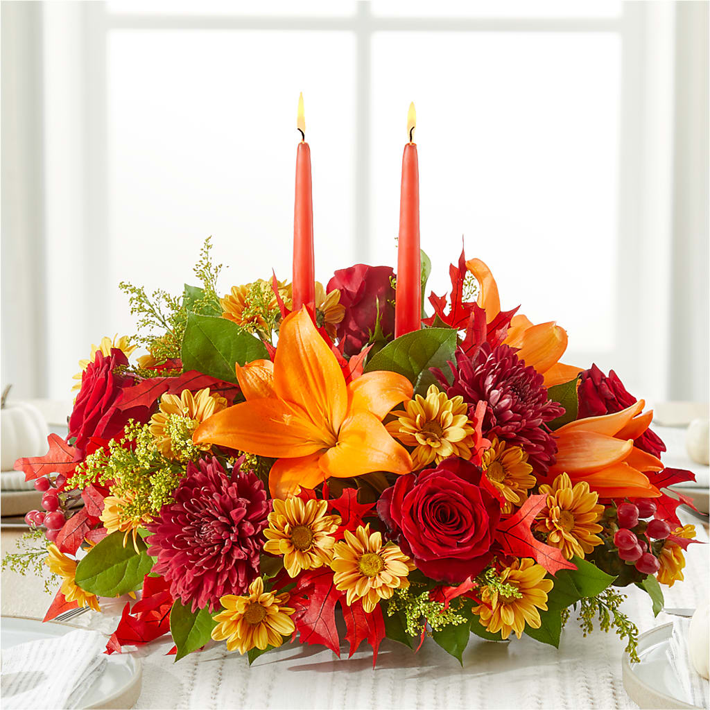 Autumn's Embrace Centerpiece –  Liberty Flower Farm, Forest VA